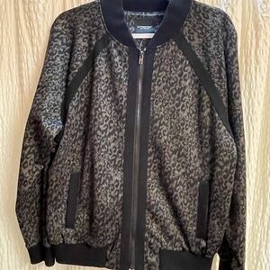 Liverpool Leopard Pattern Jacket with Black Trim